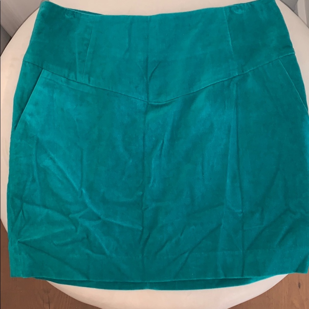 5/$25❗️ Green velvet mini skirt
